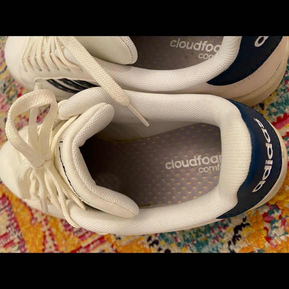 Adidas navy and white leopard stripe sneaker - Picture 4 of 6